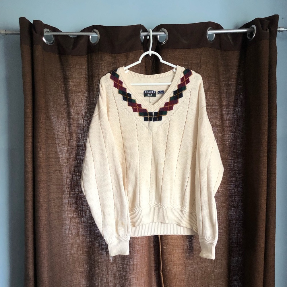 Vintage Trader Bay V-Neck Knit Sweater